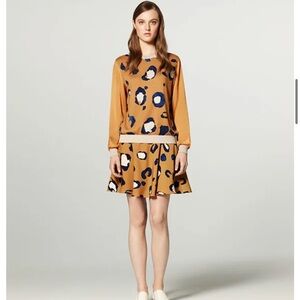 Leopard Print Tan Skirt